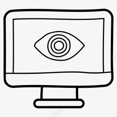 网络眼数字眼互联网监控图标图标