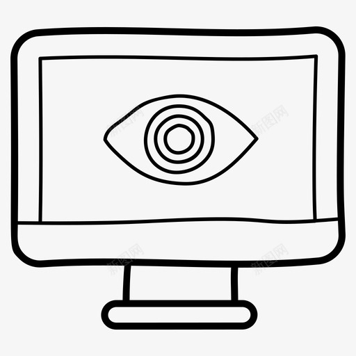 网络眼数字眼互联网监控图标svg_新图网 https://ixintu.com api 互联网 优化 字眼 指标 搜索引擎 数字 监控 网络 网络监控 集成