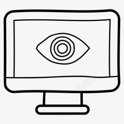 api监控网络眼数字眼互联网监控图标高清图片