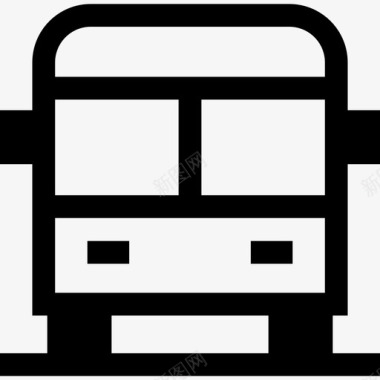 公共汽车城市公共巴士图标图标