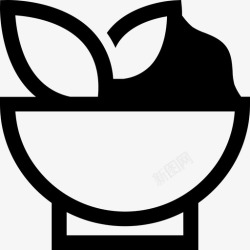 午餐食谱食谱碗食物图标高清图片