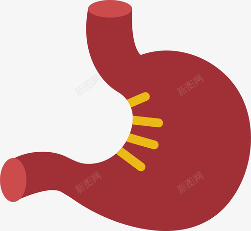 胃医用188扁平图标svg_新图网 https://ixintu.com 医用 扁平