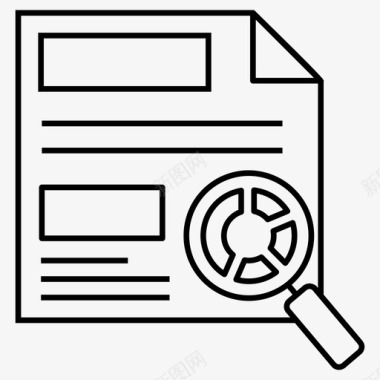 文件审查分析文件项目审查图标图标