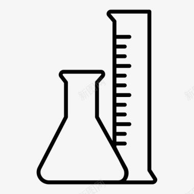 科学化学教育图标图标