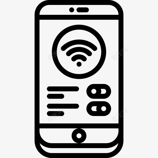 Wifi电话32线路图标svg_新图网 https://ixintu.com Wifi 电话 线路