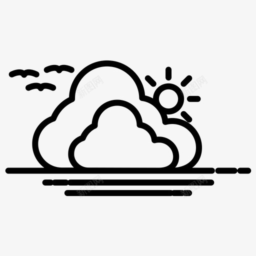 云天气夏季时间加粗线条集16图标svg_新图网 https://ixintu.com 加粗 夏季 天气 时间 粗线条
