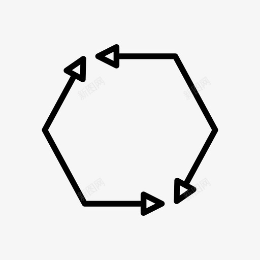 箭头方向导航图标svg_新图网 https://ixintu.com 加载 双头 导航 方向 箭头 重新 重用
