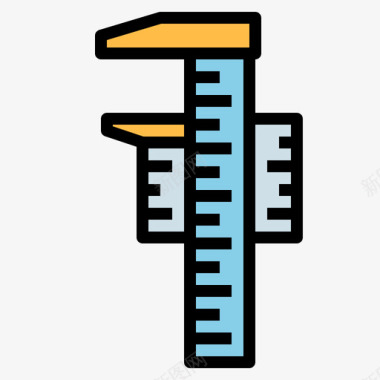 测量纹身10线颜色图标图标