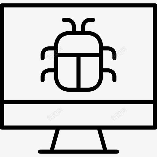 屏幕编码18线性图标svg_新图网 https://ixintu.com 屏幕 线性 编码18
