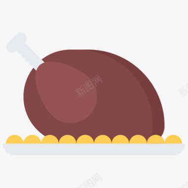 鸡肉97号餐厅平的图标图标