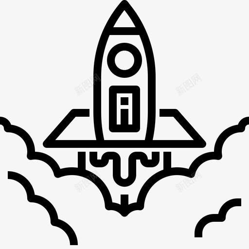 太空火箭科学宇宙飞船图标svg_新图网 https://ixintu.com 太空火箭 宇宙飞船 未来科技 科学 运输