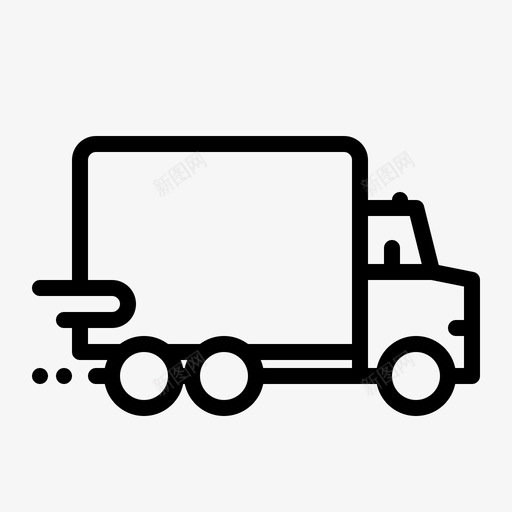 快递车货物送货图标svg_新图网 https://ixintu.com 快递 概述 装运 货物 远征 送货