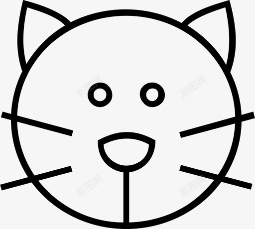 猫动物毛皮图标svg_新图网 https://ixintu.com 动物 哺乳动物 喵喵 毛皮