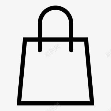 购物袋电子商务纸袋图标图标