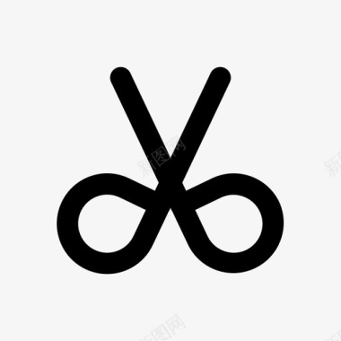 剪刀裁剪界面图标图标