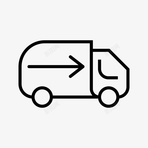 汽车交付货物装运图标svg_新图网 https://ixintu.com 交付 汽车 装运 货物 运输