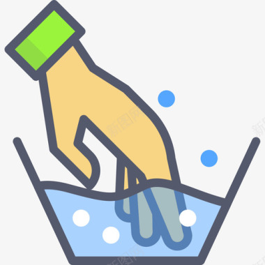 洗手液家用19线性颜色图标图标