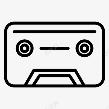 盒式磁带音频娱乐图标图标