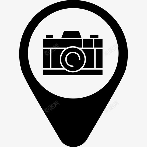 游客摄像头地图图标svg_新图网 https://ixintu.com pin 地图 地图pinv8 摄像头 旅行 游客