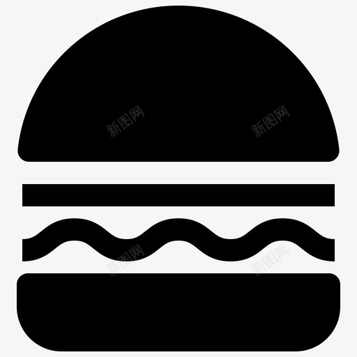 汉堡吃食物图标svg_新图网 https://ixintu.com 吃 汉堡 用户界面 用户界面g1 食物