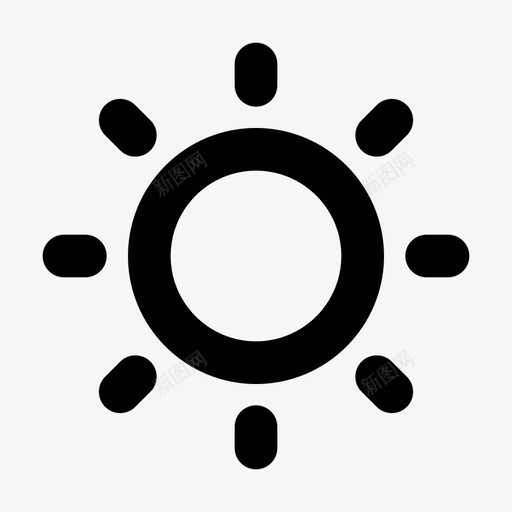 太阳午后能量图标svg_新图网 https://ixintu.com 元素 午后 太阳 界面 能量 轮廓