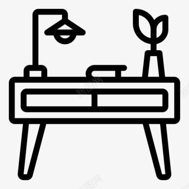 读书桌家具家居图标图标