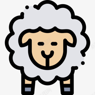 羊在村里17号直系的颜色图标图标