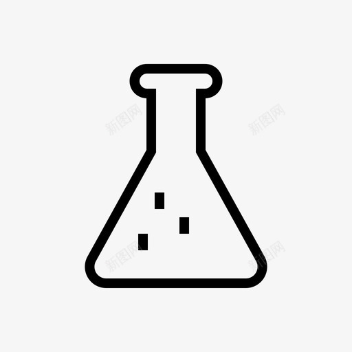 烧瓶玻璃化学实验室图标svg_新图网 https://ixintu.com 化学 医疗保健 反应 实验室 烧瓶 玻璃