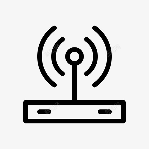 wifi互联网多媒体图标svg_新图网 https://ixintu.com wifi 互联网 信号 多媒体 网络