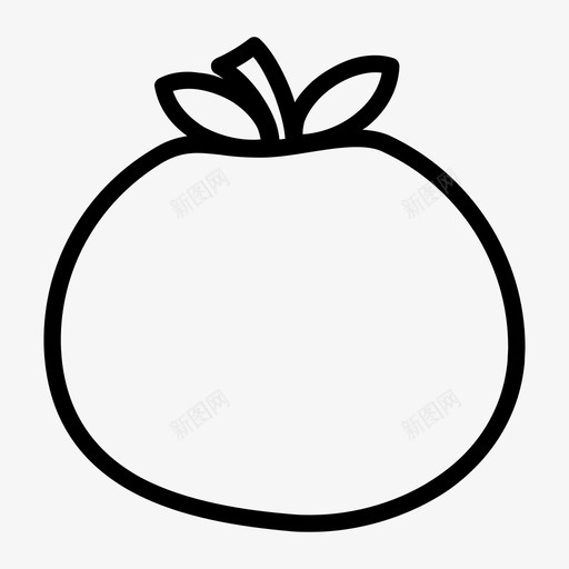 橙子食品水果图标svg_新图网 https://ixintu.com 有机 果汁 橙子 水果 食品