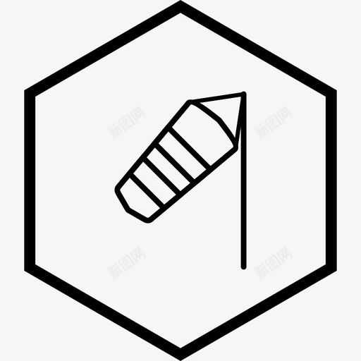 风空气涡轮机风车图标svg_新图网 https://ixintu.com 天气 涡轮机 空气 风车
