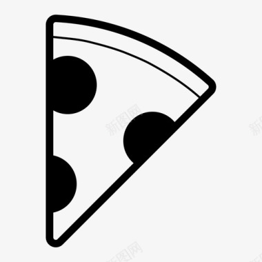 披萨片食物意大利图标图标