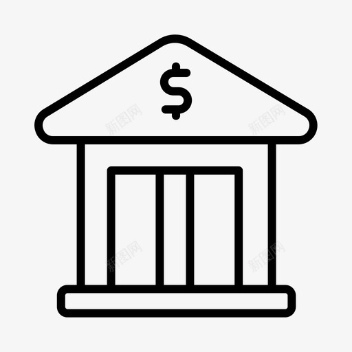 银行账户分行图标svg_新图网 https://ixintu.com 分行 希腊 账户 货币金融 银行