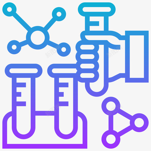 分子生物工程22梯度图标svg_新图网 https://ixintu.com 分子 梯度 生物工程