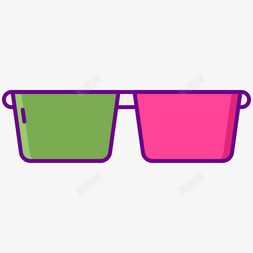 3d眼镜游戏化4线性颜色图标svg_新图网 https://ixintu.com 3d 游戏 眼镜 线性 颜色