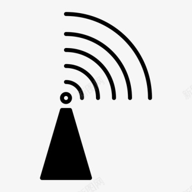 塔信号连接互联网图标图标