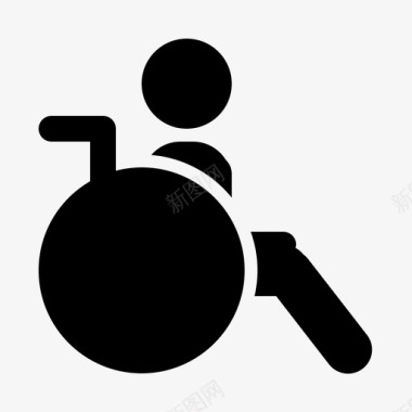 轮椅无障碍健康图标图标
