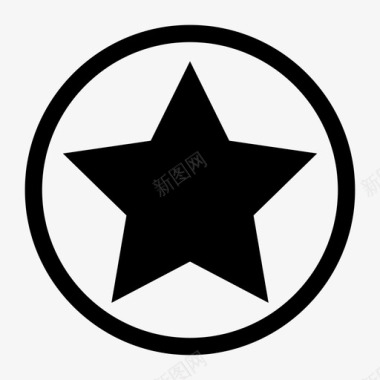 星星徽章盾牌图标图标