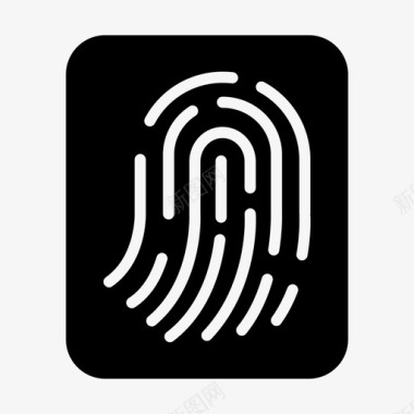 指纹传感器密码安全图标图标