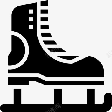 溜冰鞋运动77字形图标图标