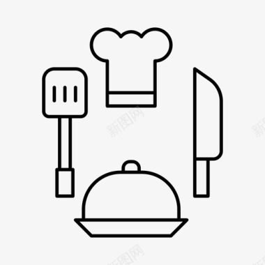 厨师化身厨房图标图标