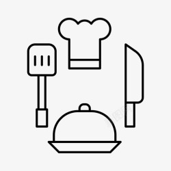 小儿科厨师化身厨房图标高清图片