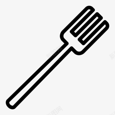 叉子器具食物图标图标