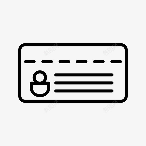 卡身份标识符个性图标svg_新图网 https://ixintu.com 个性 假期 标识符 身份