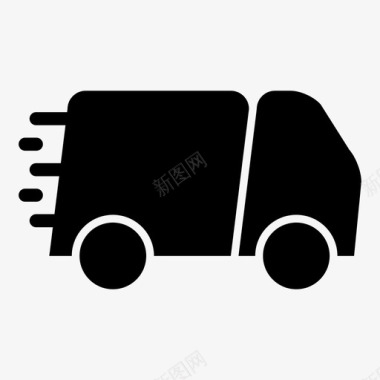 卡车送货驾驶图标图标