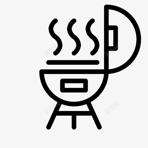 烧烤烹饪设备食物图标svg_新图网 https://ixintu.com 旅行 烧烤 烹饪 设备 食物