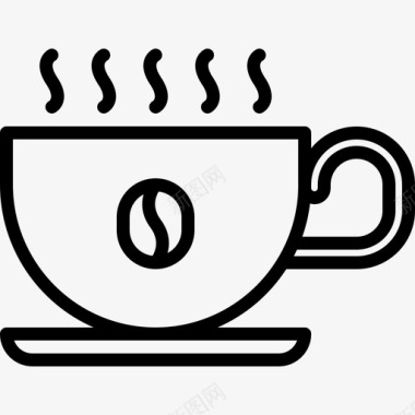 咖啡杯咖啡69线性图标图标