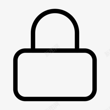安全性机密性锁定图标图标