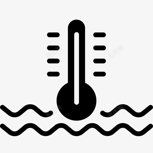温度计度数测量图标svg_新图网 https://ixintu.com 刻度 度数 汽车服务 测量 温度 温度计
