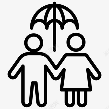 家庭人寿保险家庭保险家庭保护图标图标